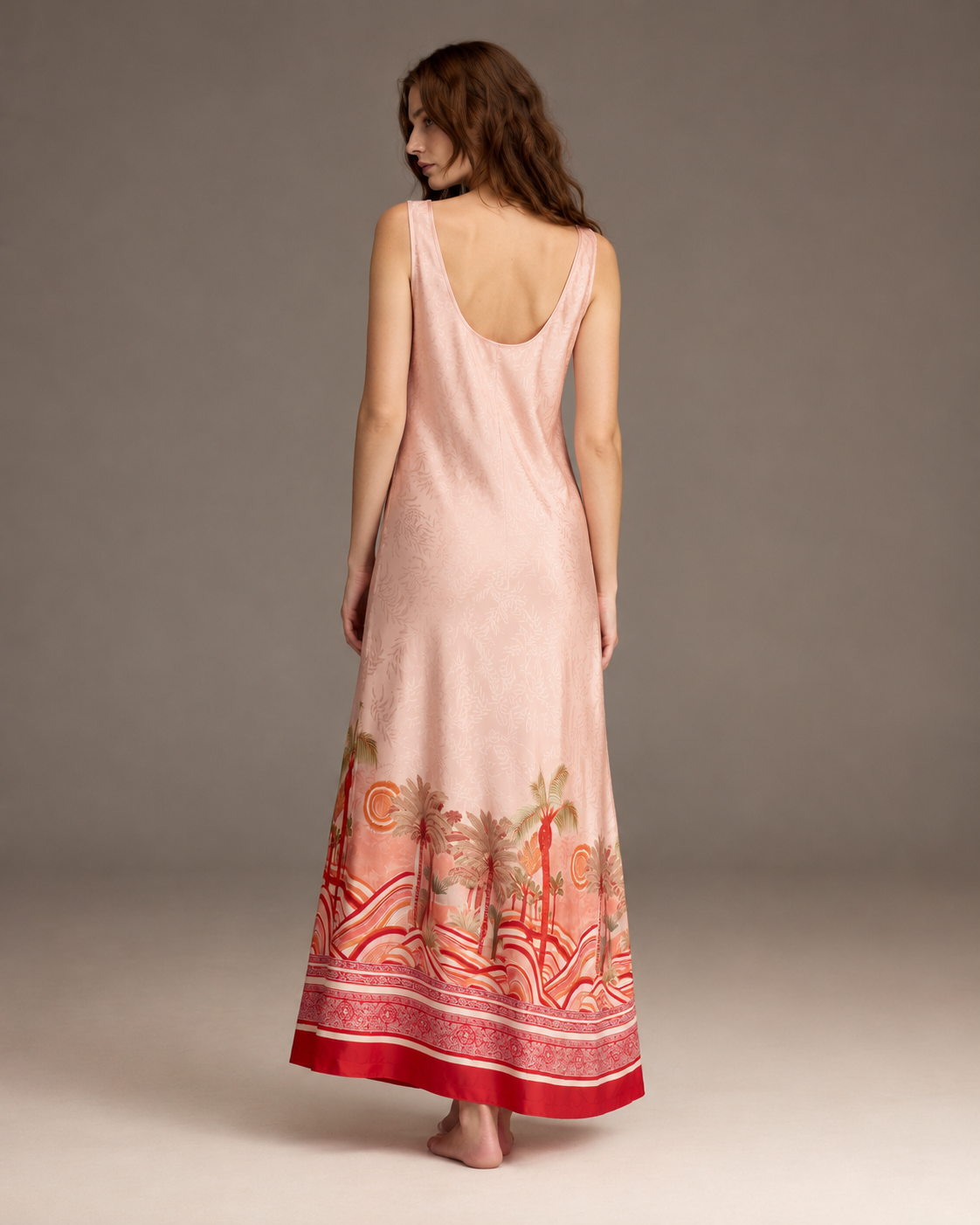 Sunset Palm Maxi Nightdress