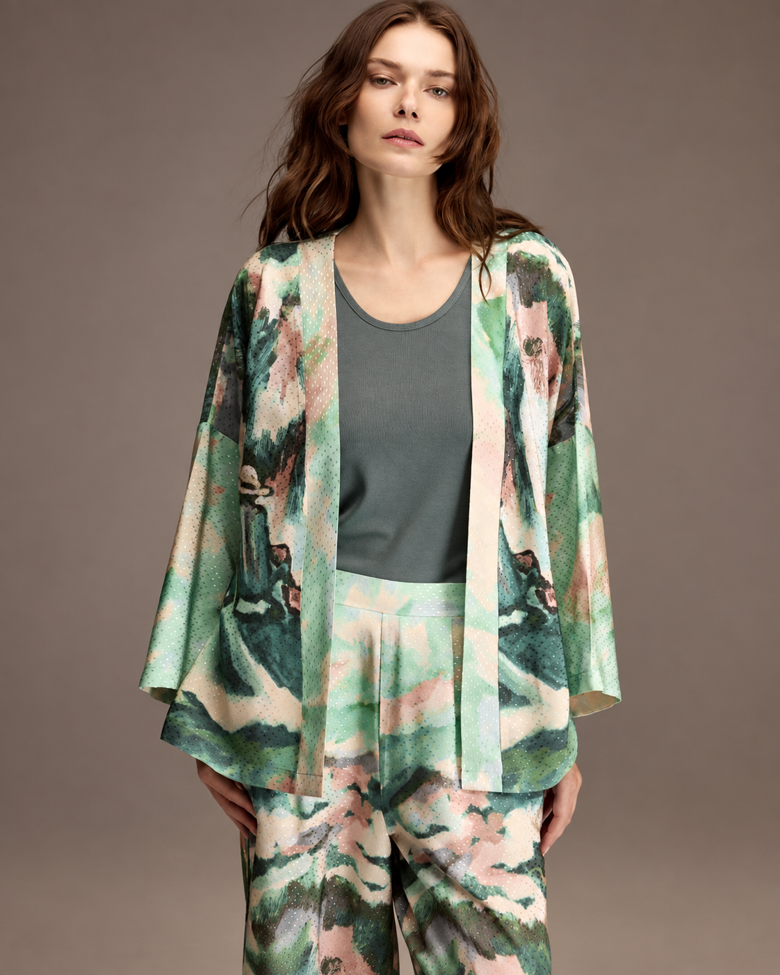Sage Watercolor 3-Piece Lounge Set