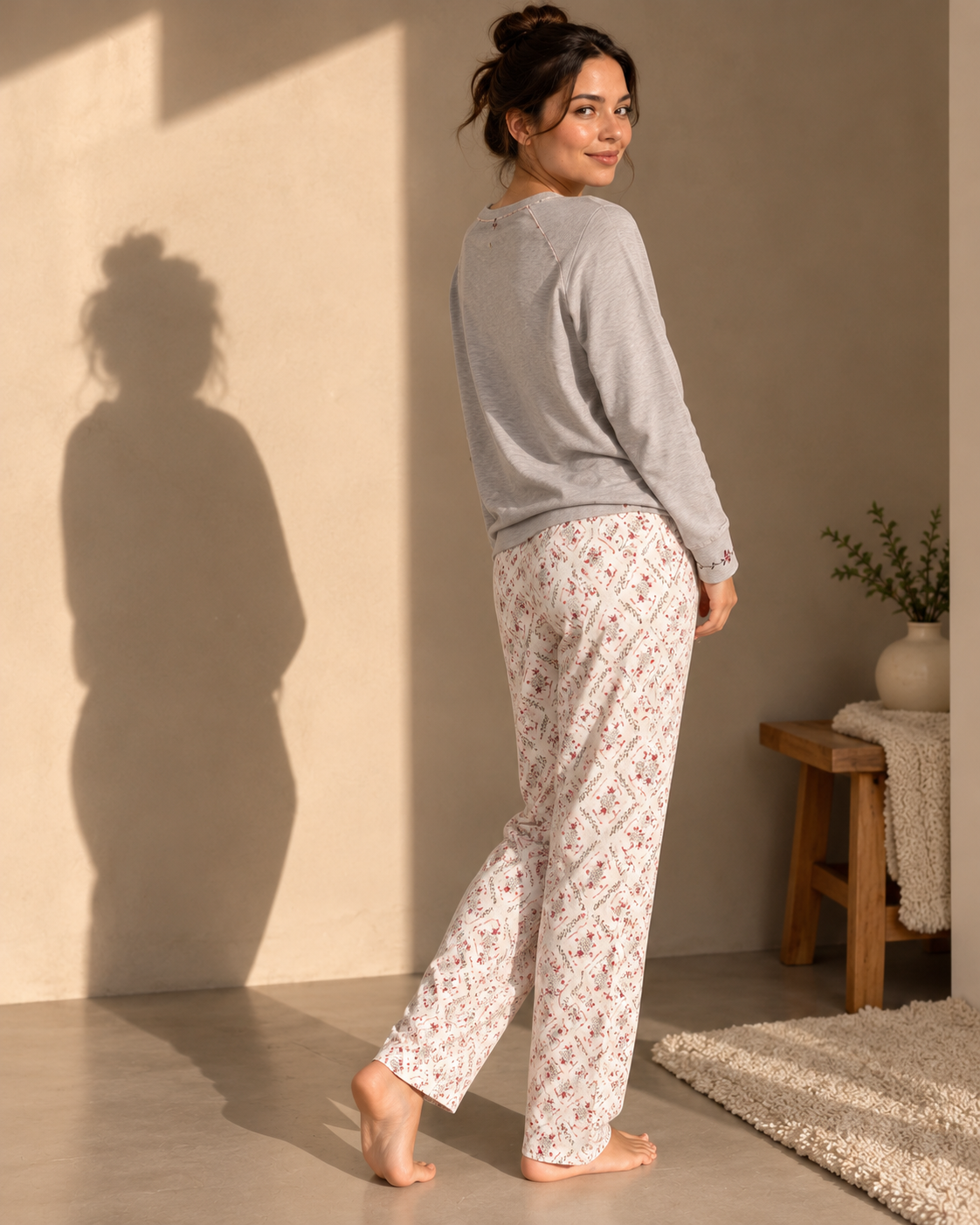 Sweet Blossom Cotton Pajama Set