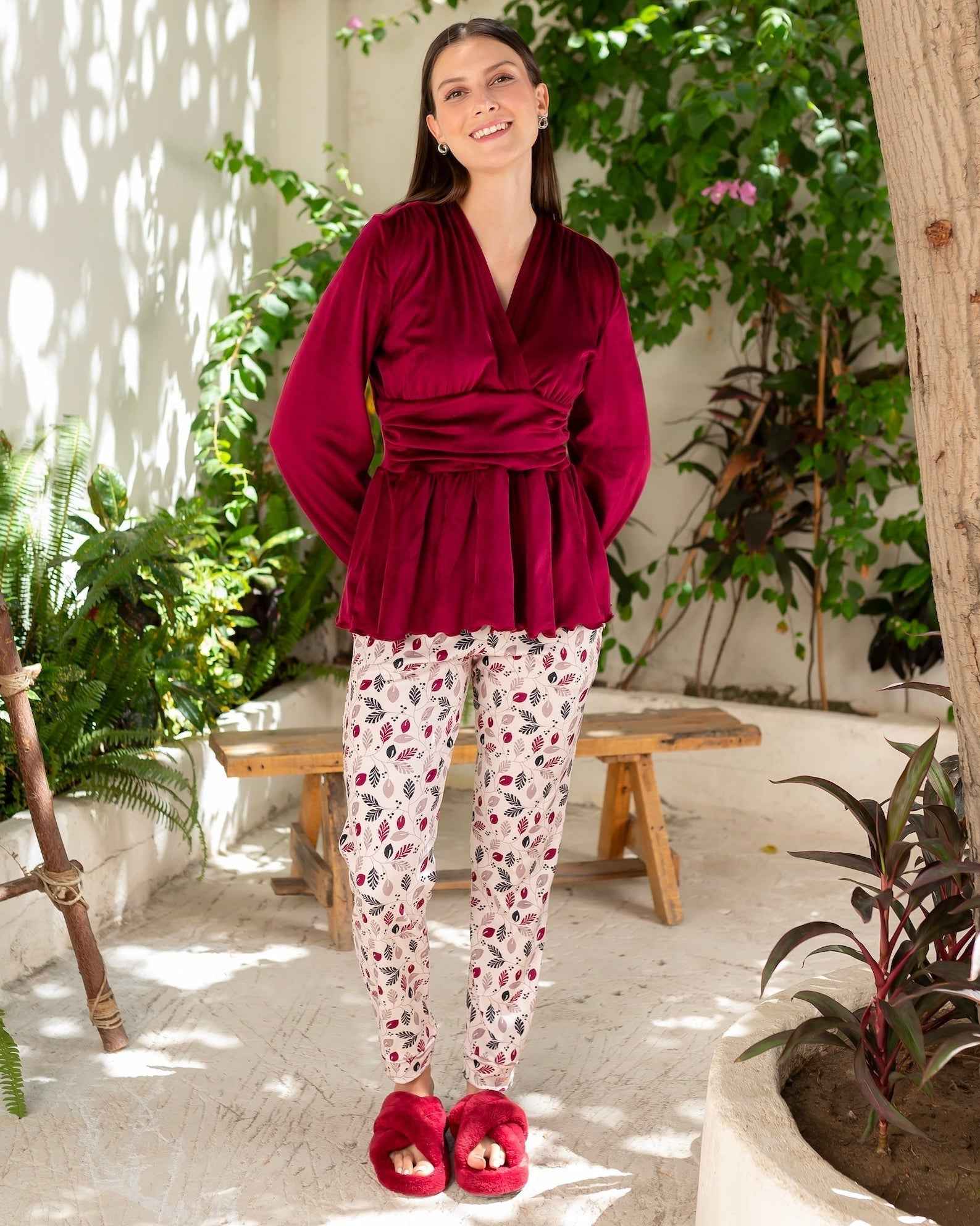 Berry Bloom Velvet Set