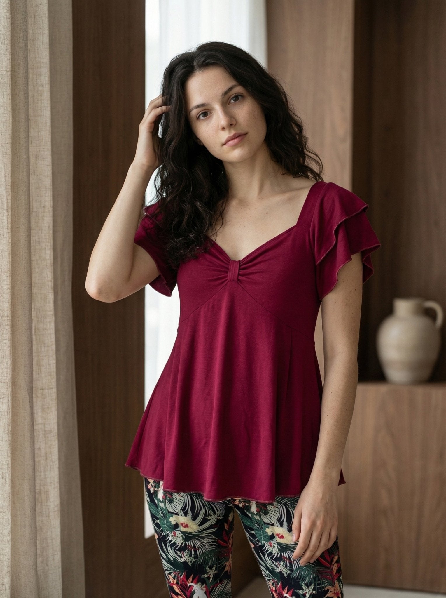 Berry Ruffle Lounge Set - June Joy