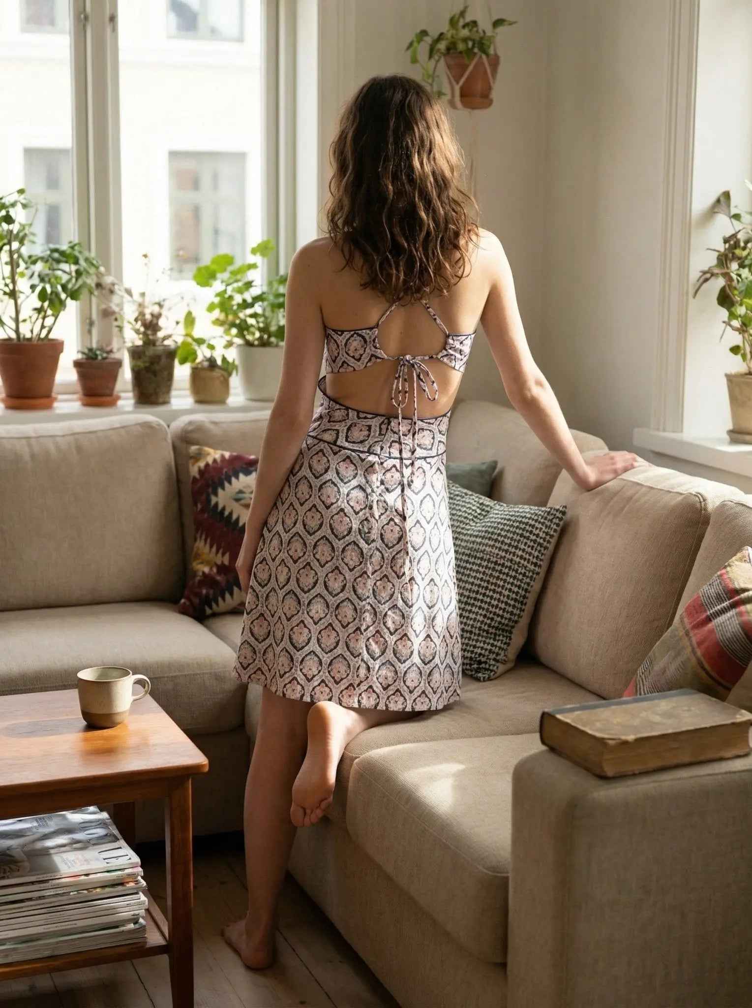 Blossom Mosaic Lounge Dress