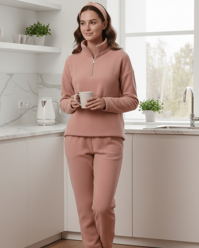 Blush Zip Comfort Set