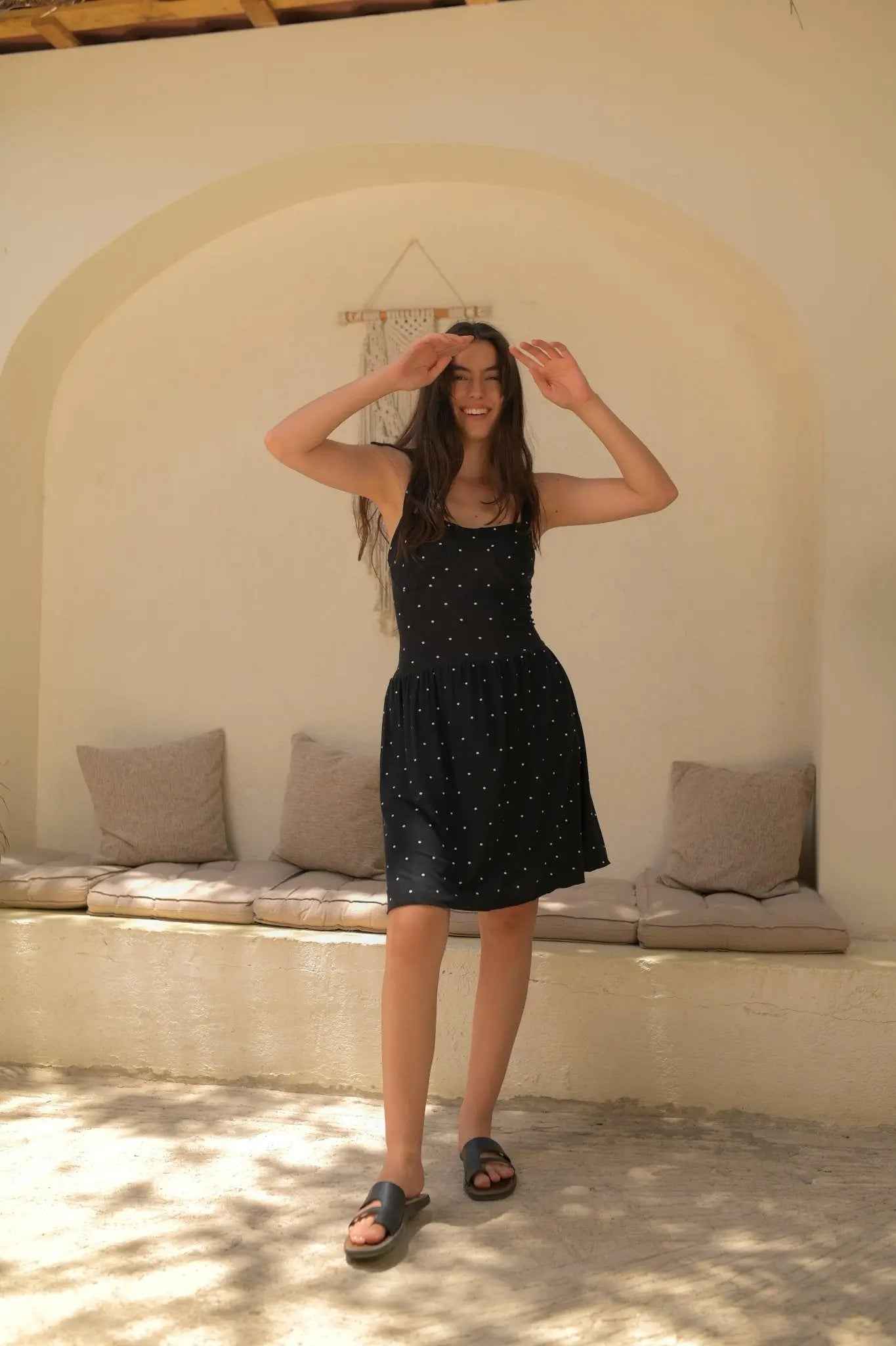 Classic Black Polka Dot Dress