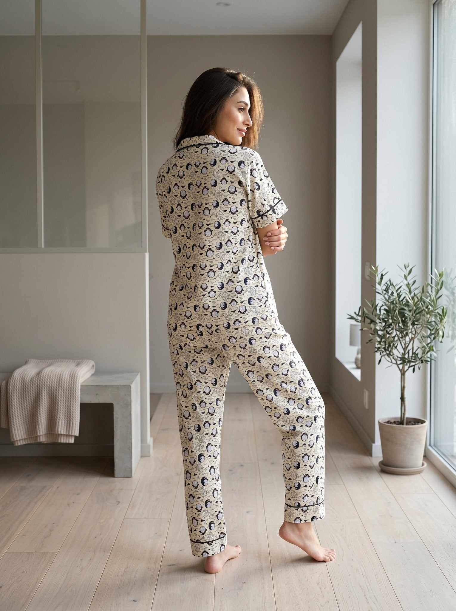 Cozy Penguin Pajama Set - June Joy