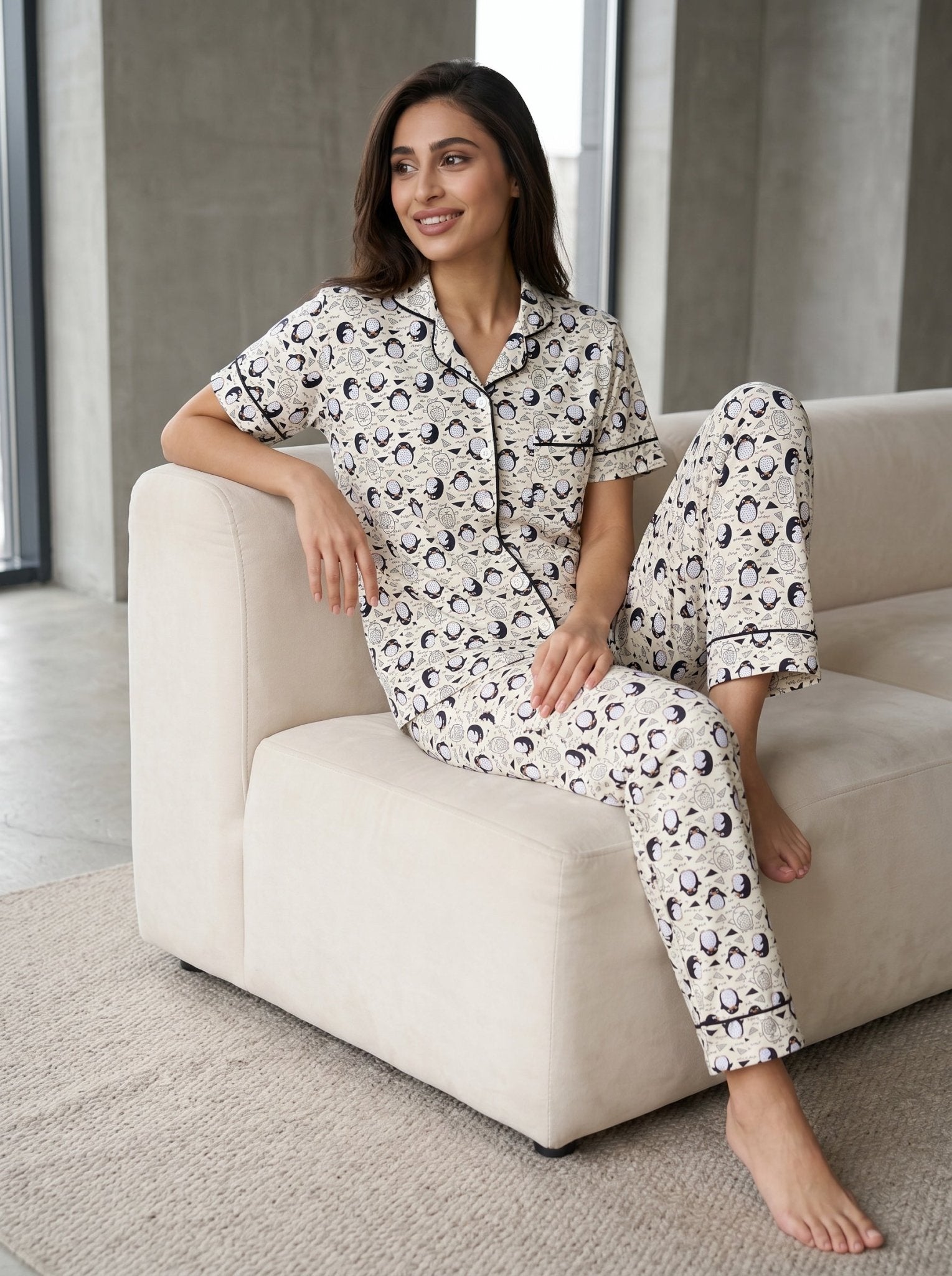 Cozy Penguin Pajama Set - June Joy