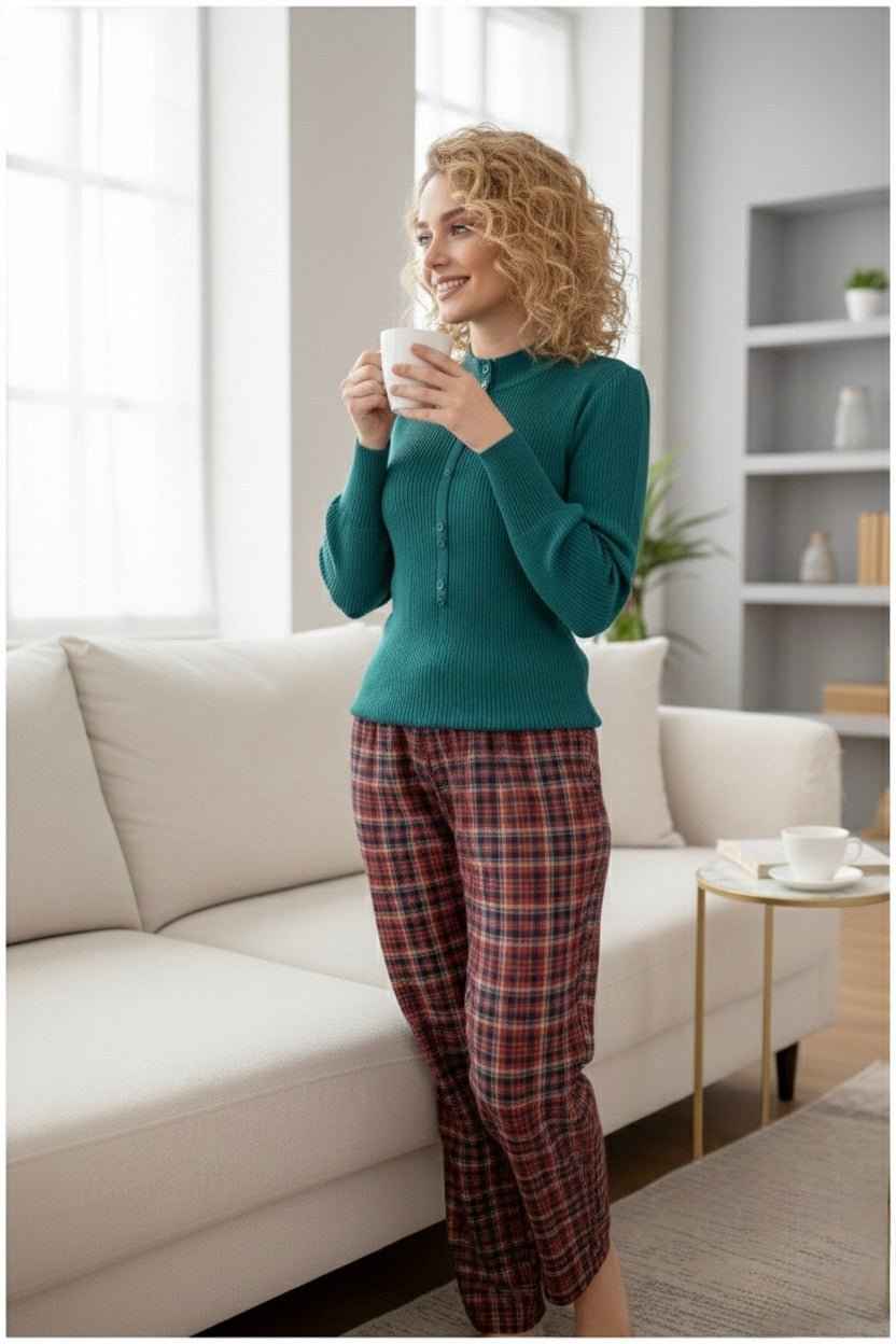 Emerald Classic Check Set