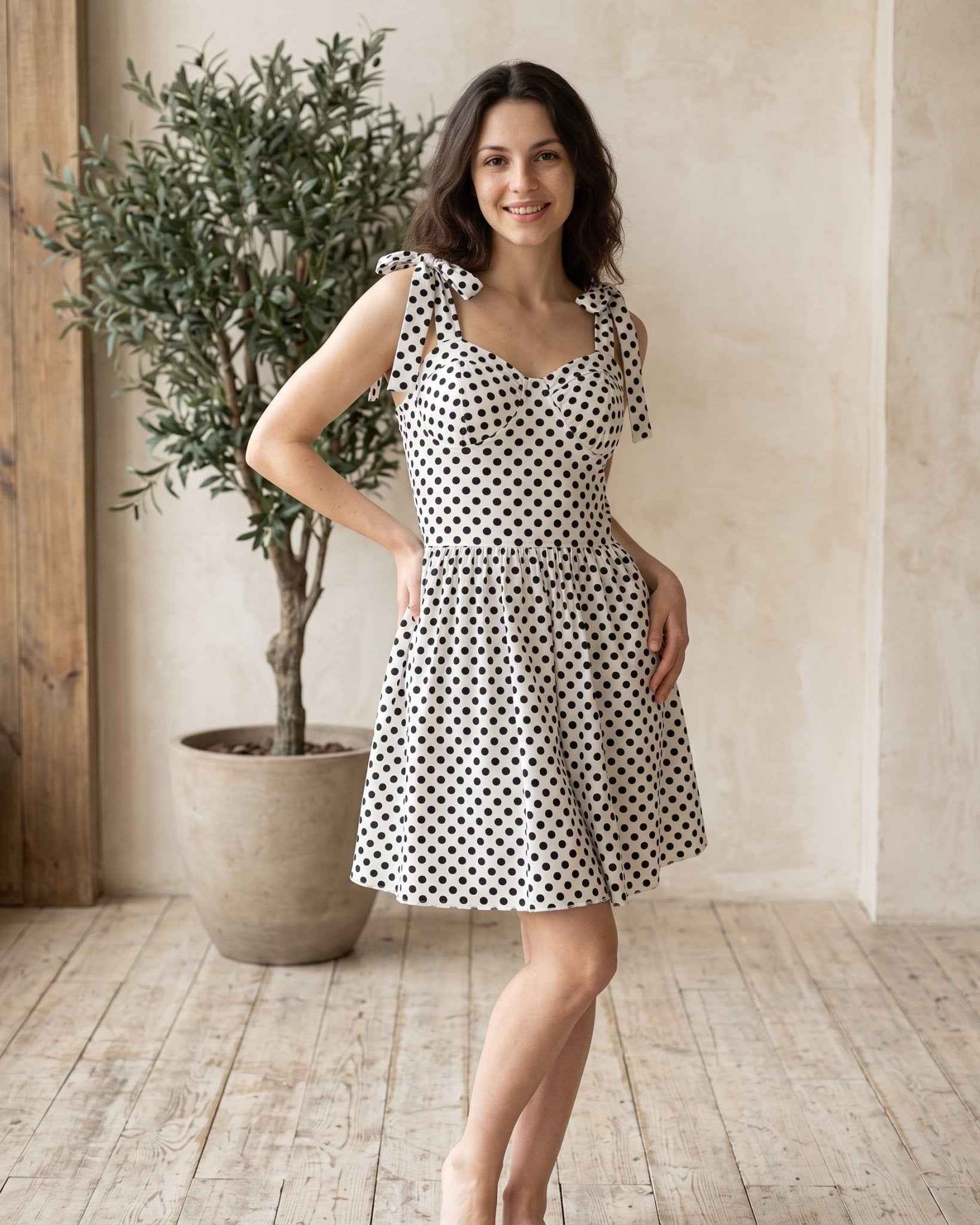 Lucia Polka Dot Dress
