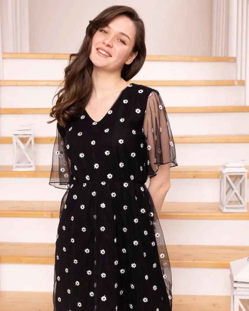 Midnight Daisy Dress