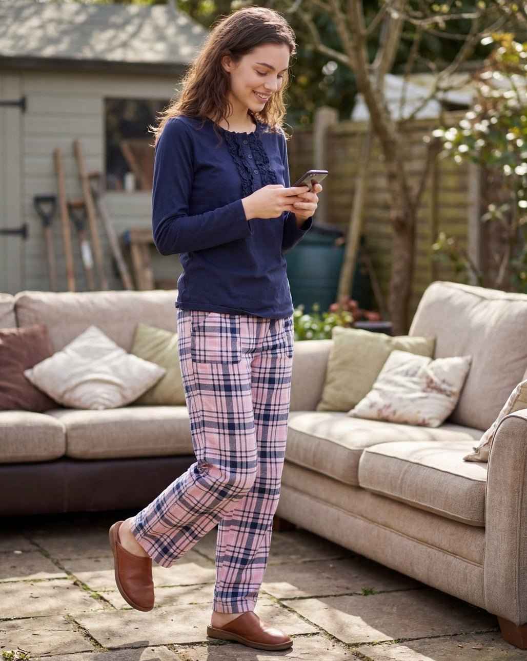 Plaid Pajama Set