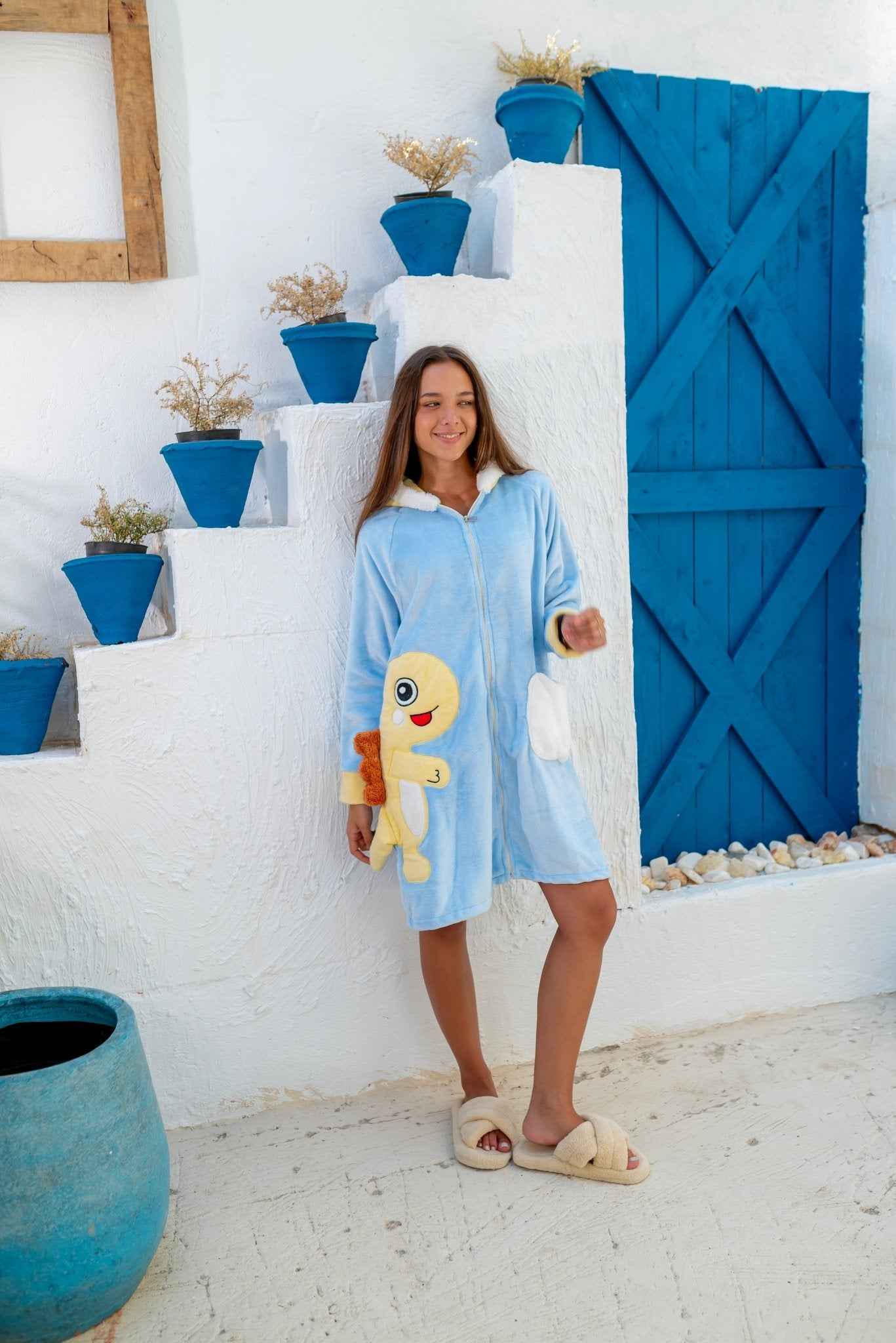 Sunny Dino Robe