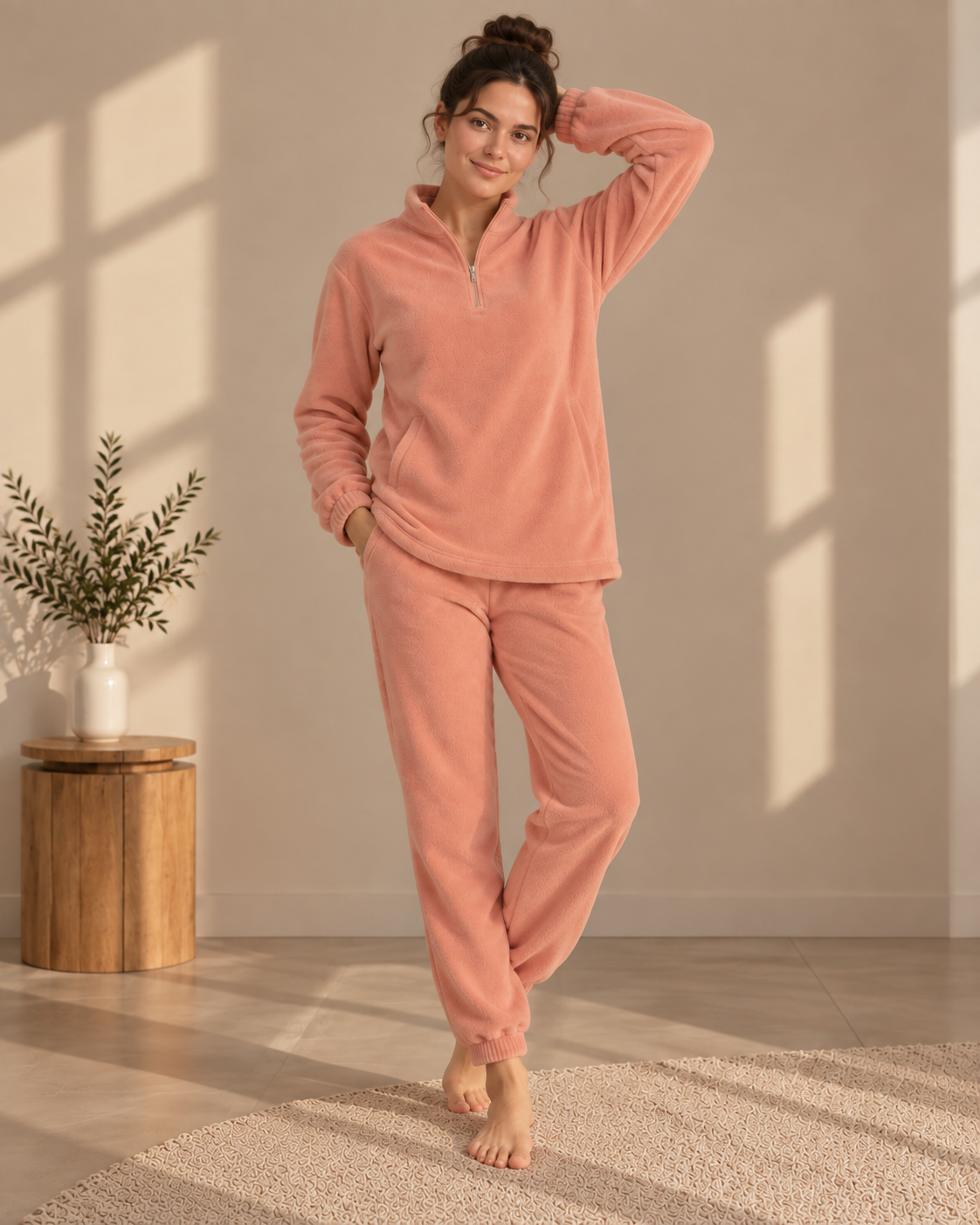 Blush Zip Comfort Set