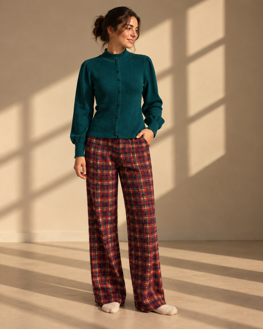Emerald Classic Check Set