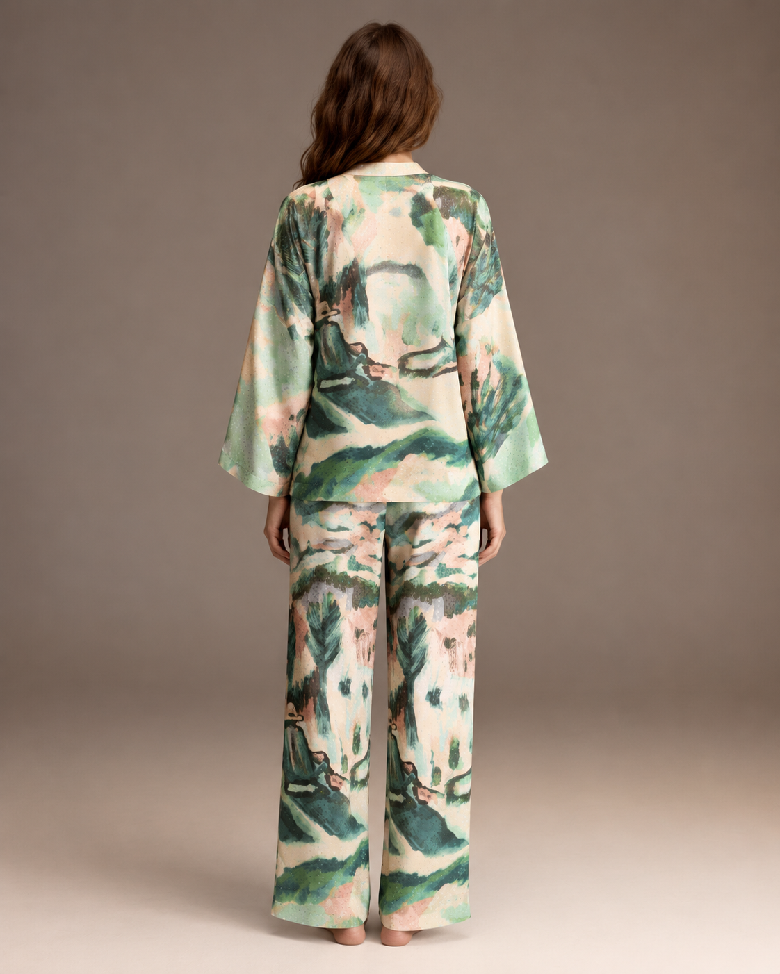 Sage Watercolor 3-Piece Lounge Set