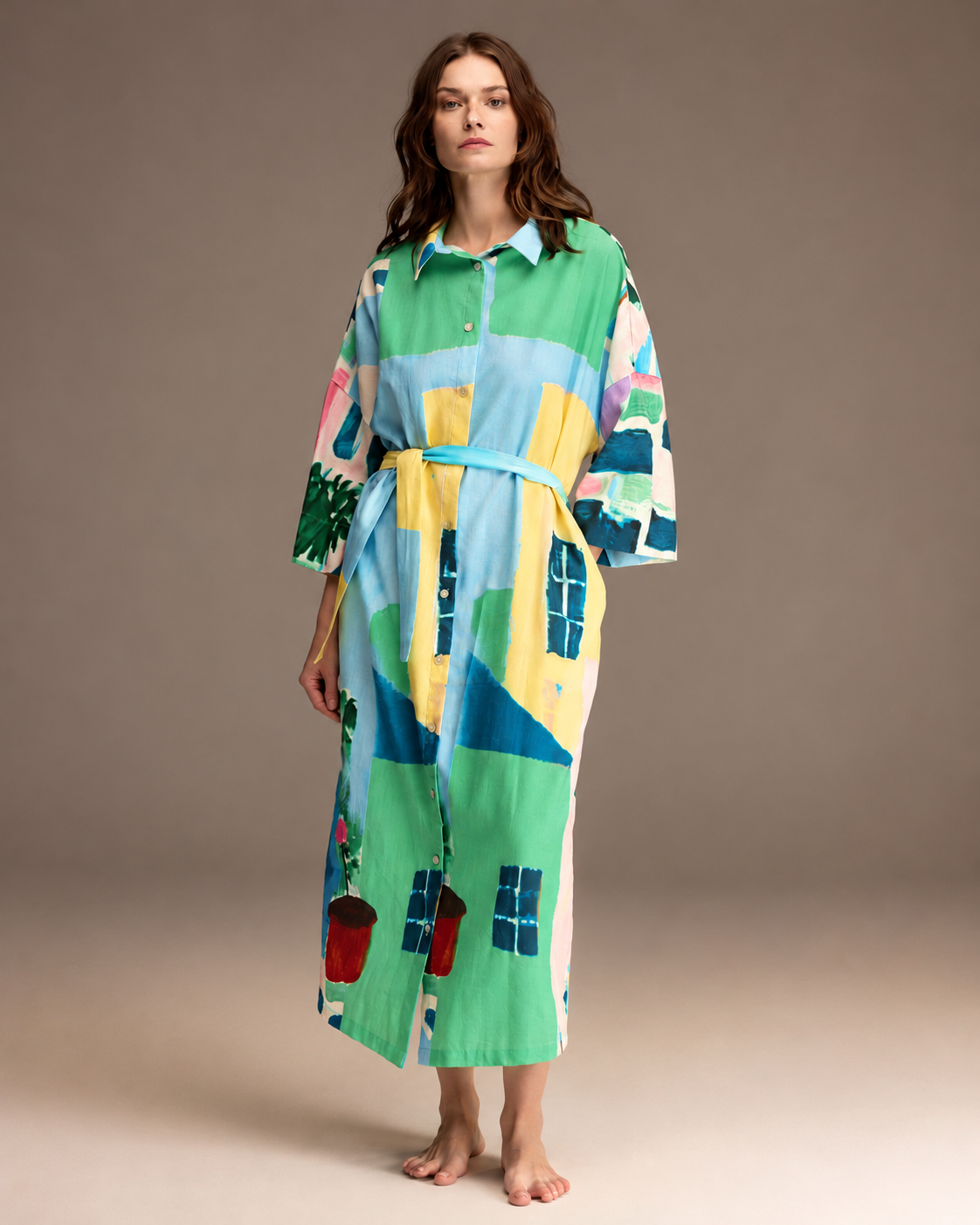 COLOR SPLASH MAXI DRESS