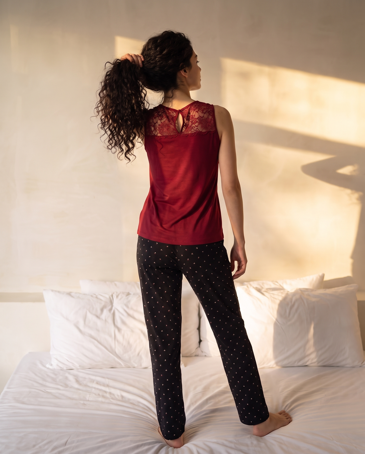 Burgundy Touch Pajama Set