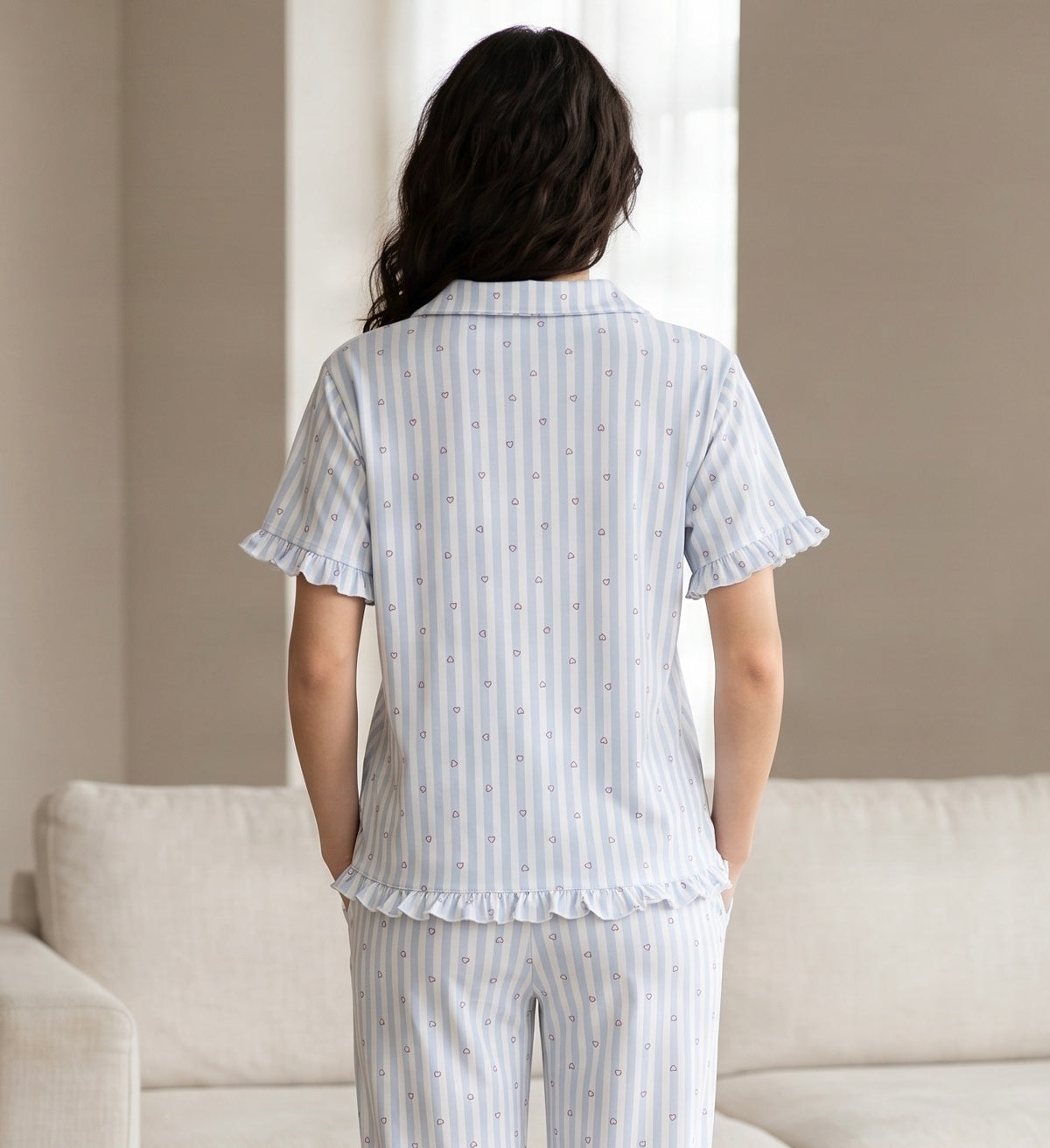 Heart Stripe Pajama Set