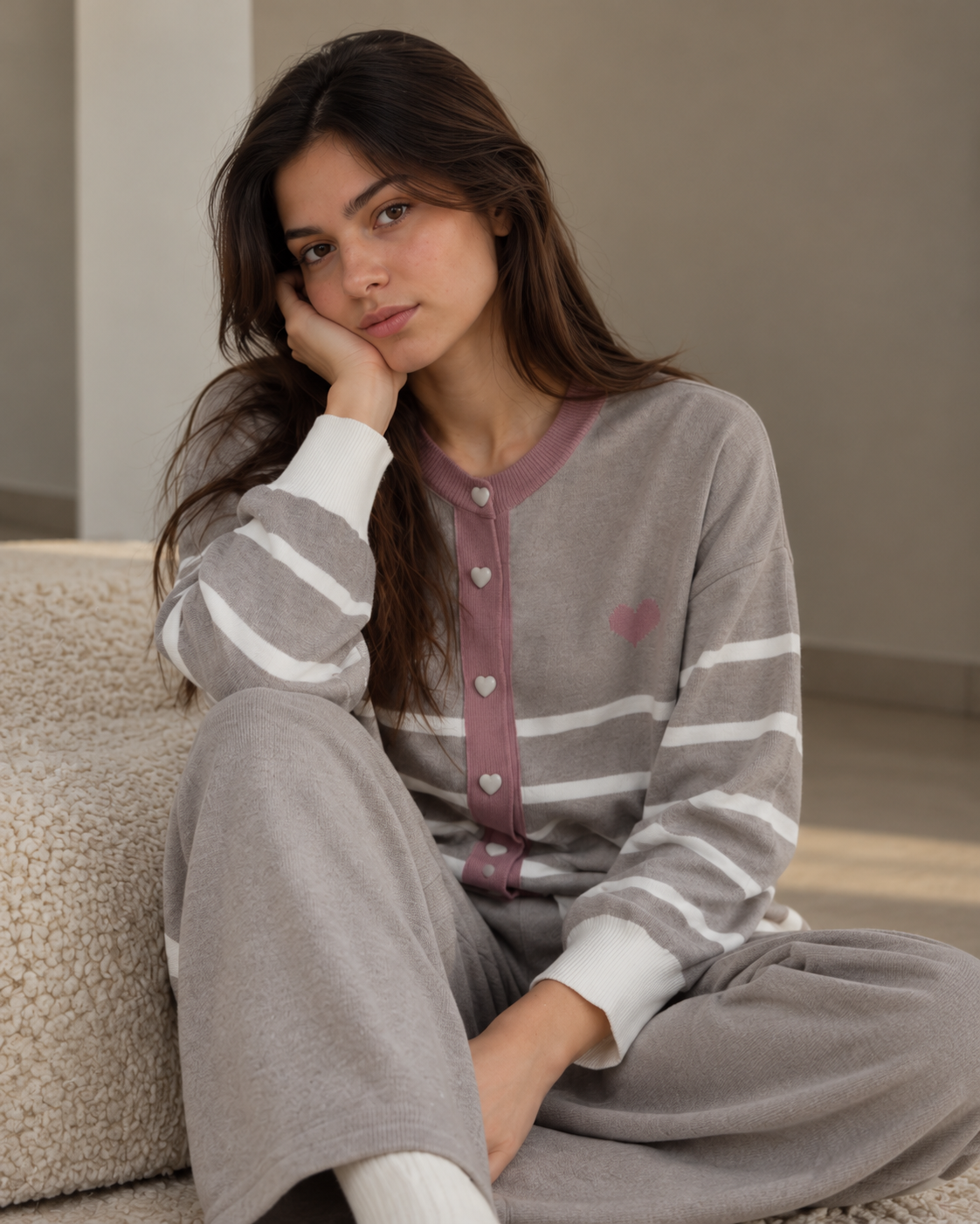 Sweet Hearts Knit Lounge Set