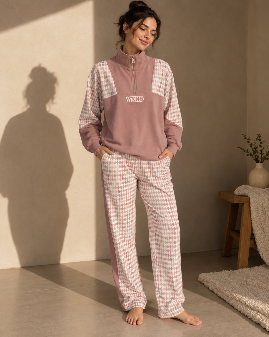 Pink Weekend Lounge Set