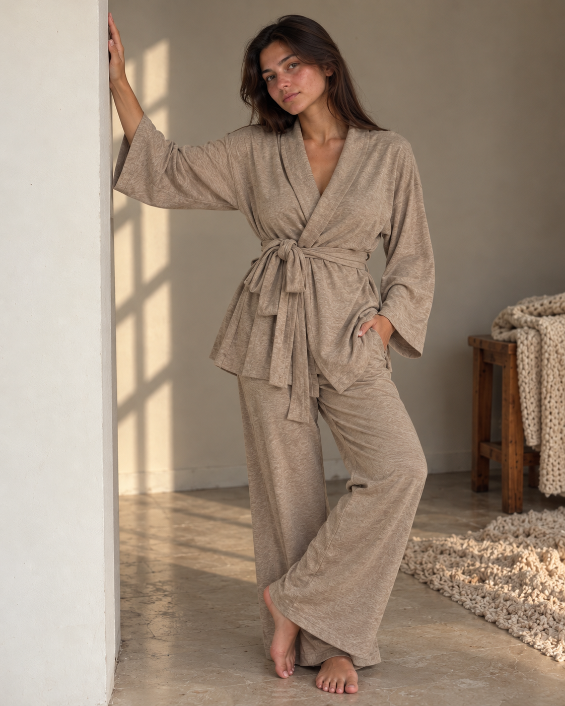 Sand Beige Lounge Set
