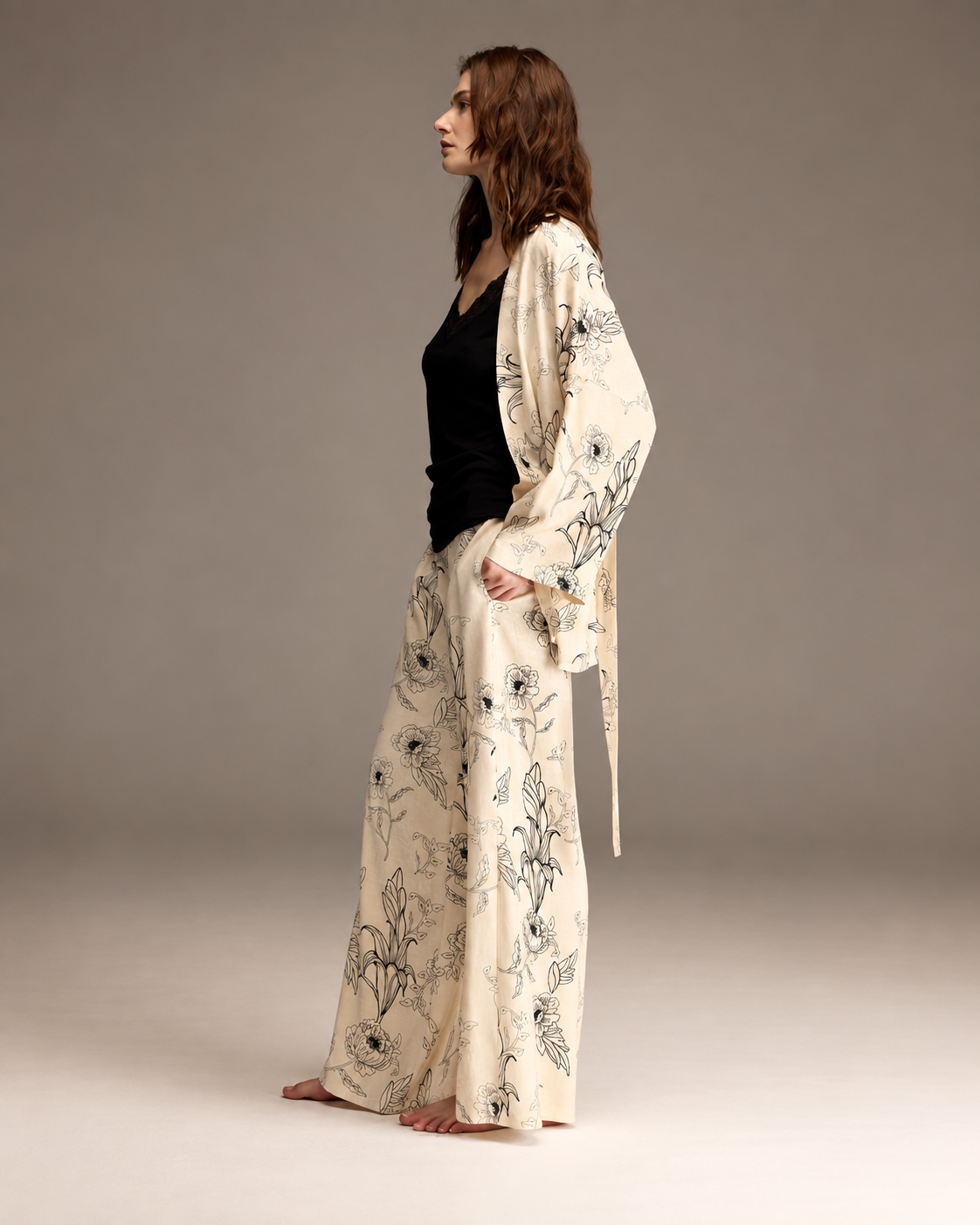 Midnight Bloom 3-Piece Lounge Set