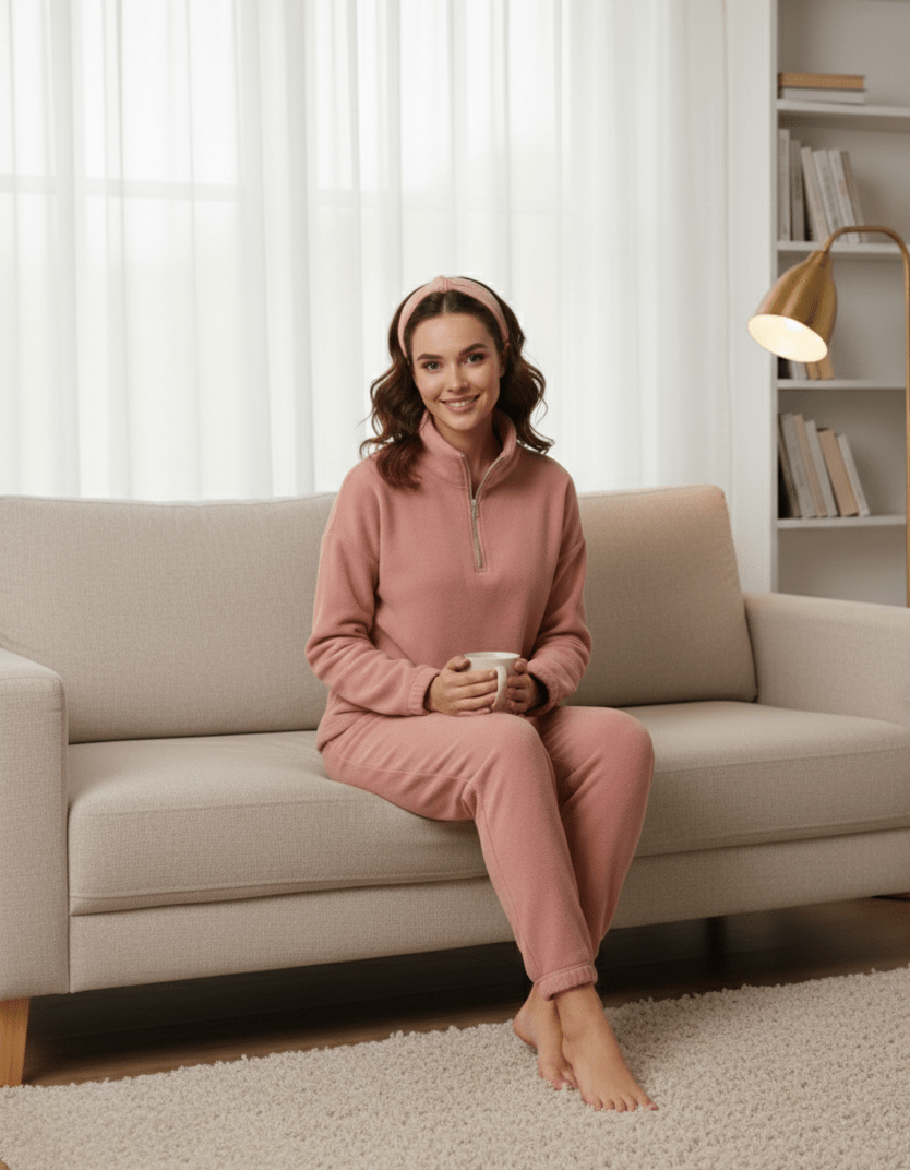 Blush Zip Comfort Set - June Joy
