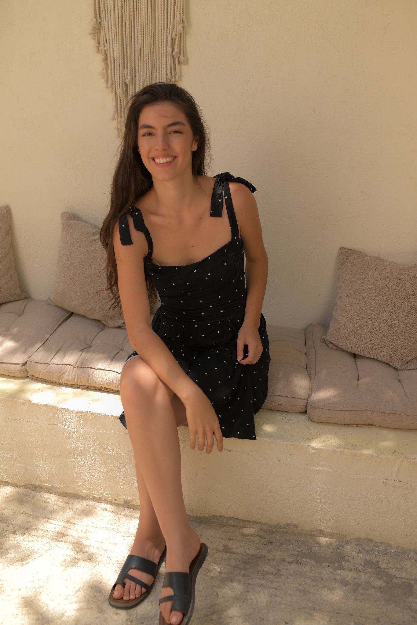 Classic Black Polka Dot Dress - June Joy