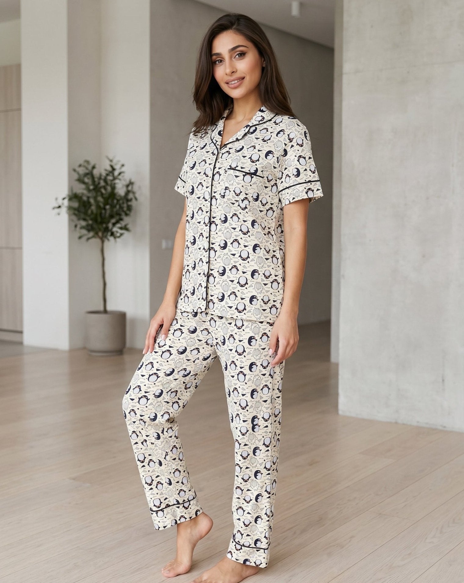 Cozy Penguin Pajama Set - June Joy