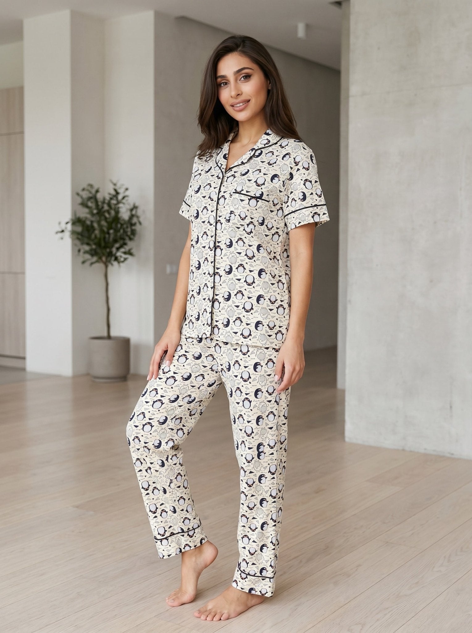 Cozy Penguin Pajama Set - June Joy