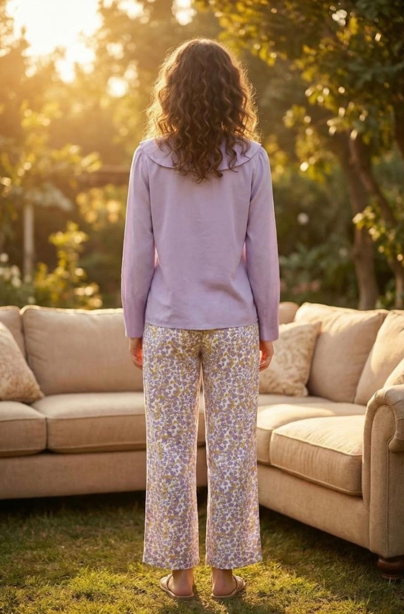Lavender Garden Pajama Set - June Joy