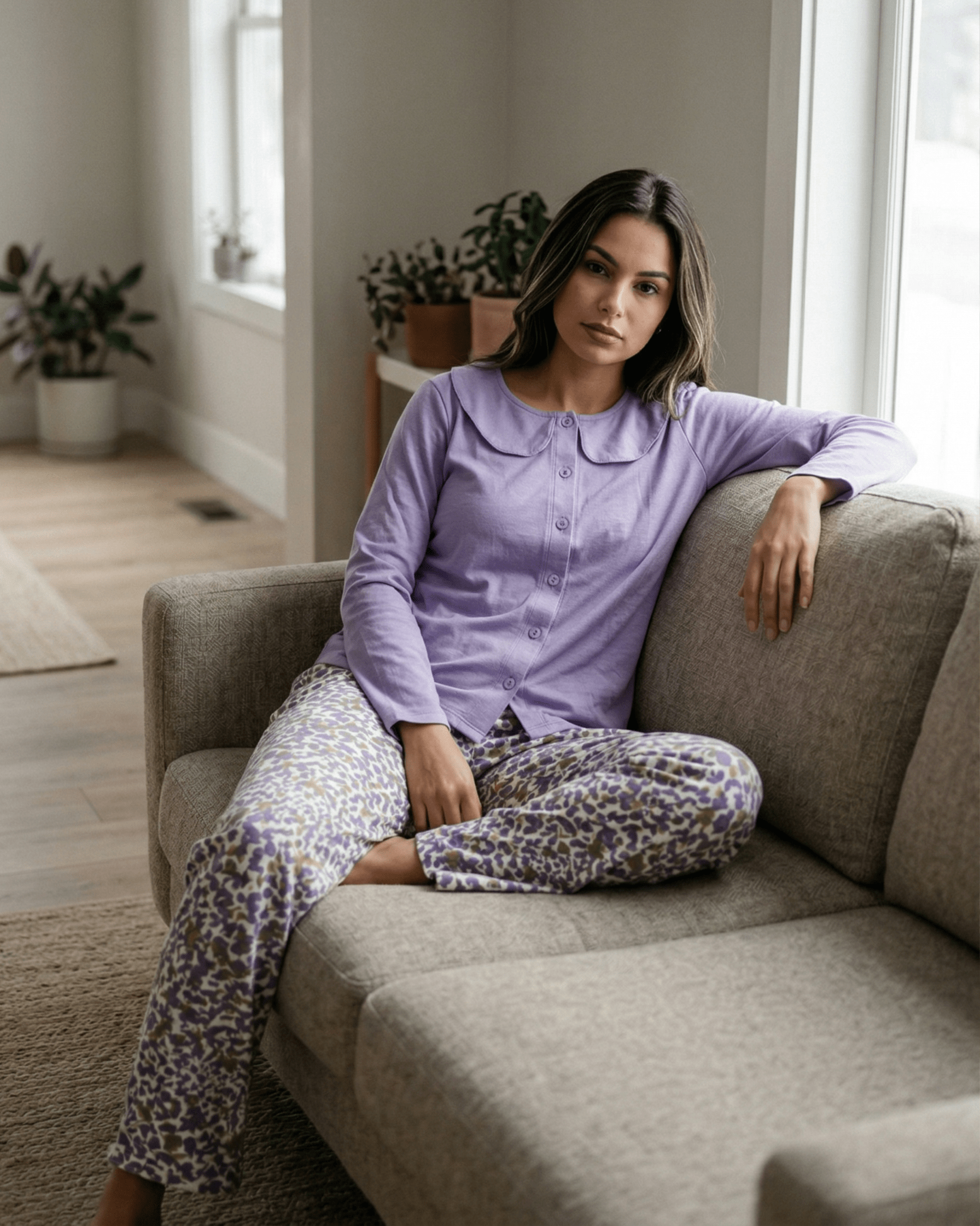 Lavender Garden Pajama Set - June Joy