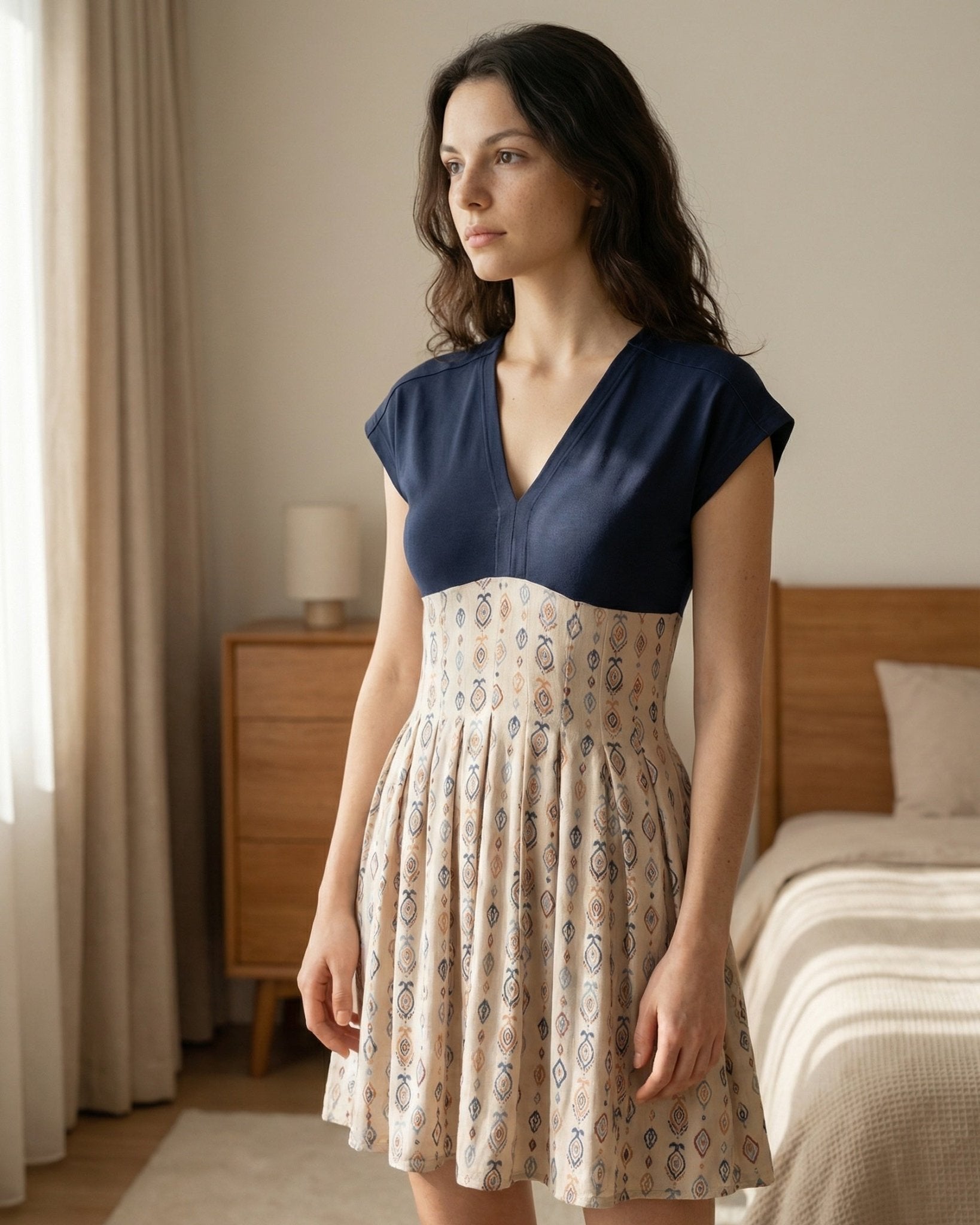 Midnight Azure Empire Dress - June Joy