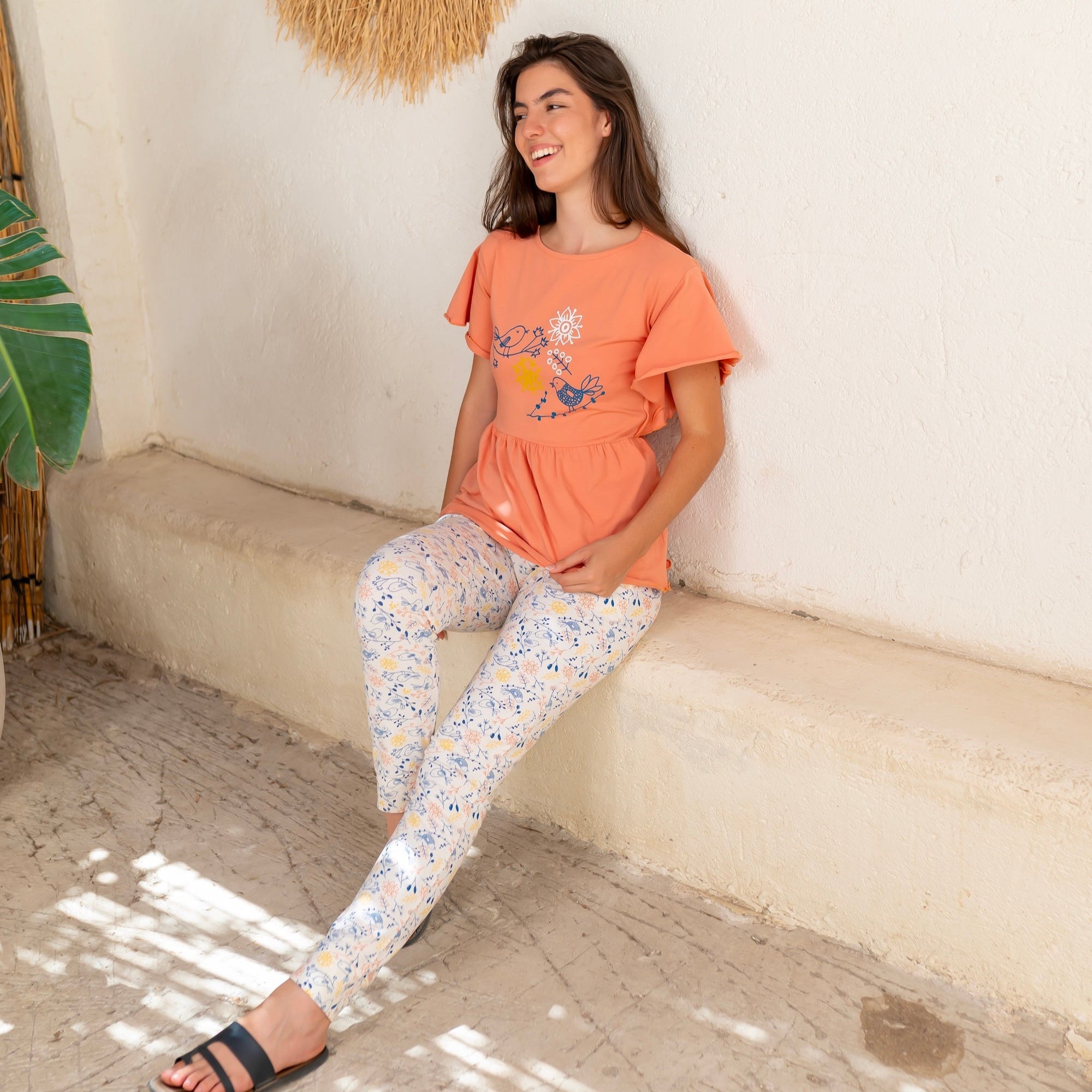 Peach Pajama Set - June Joy