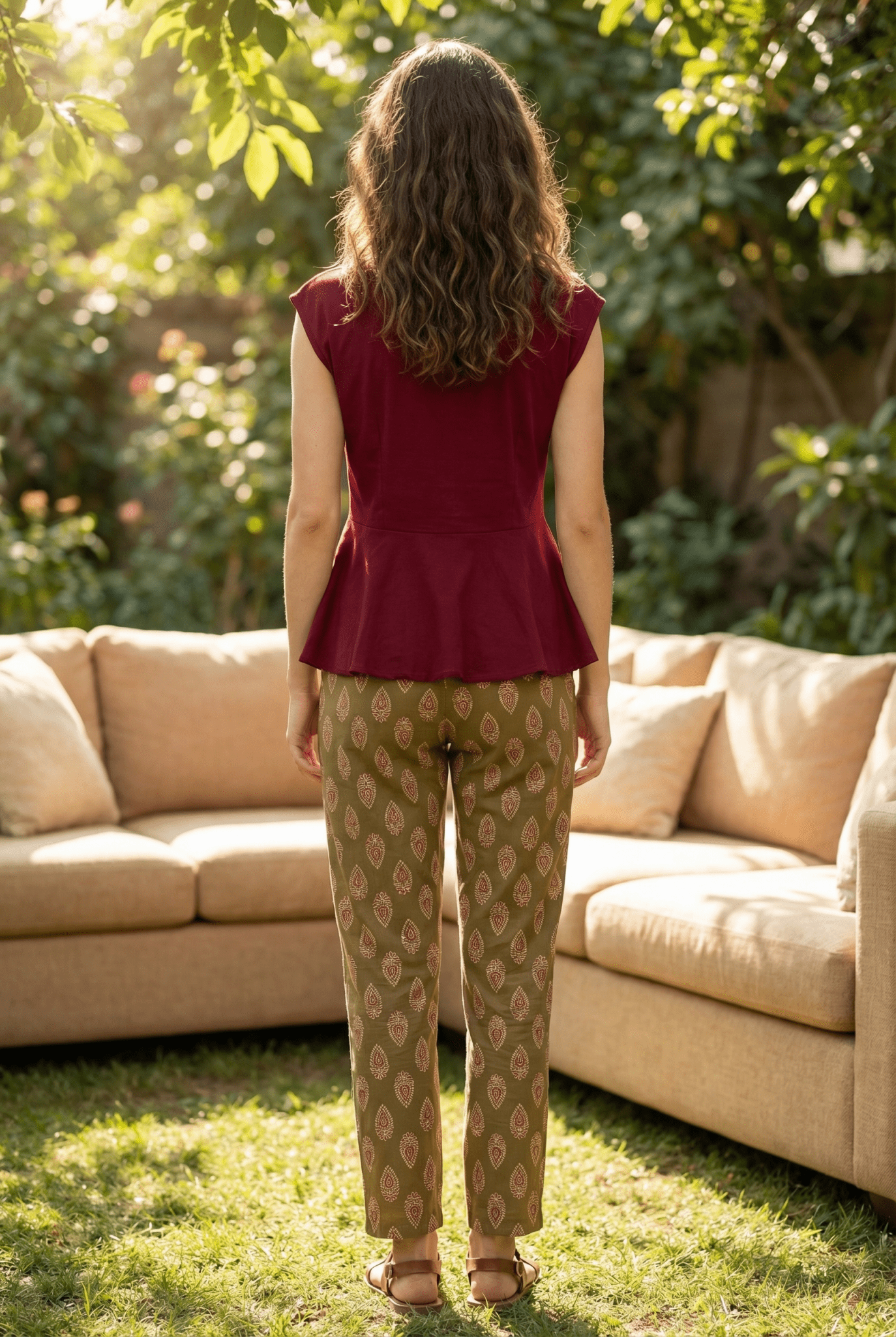 Ruby Twist Ethnic Pajama Set - June Joy