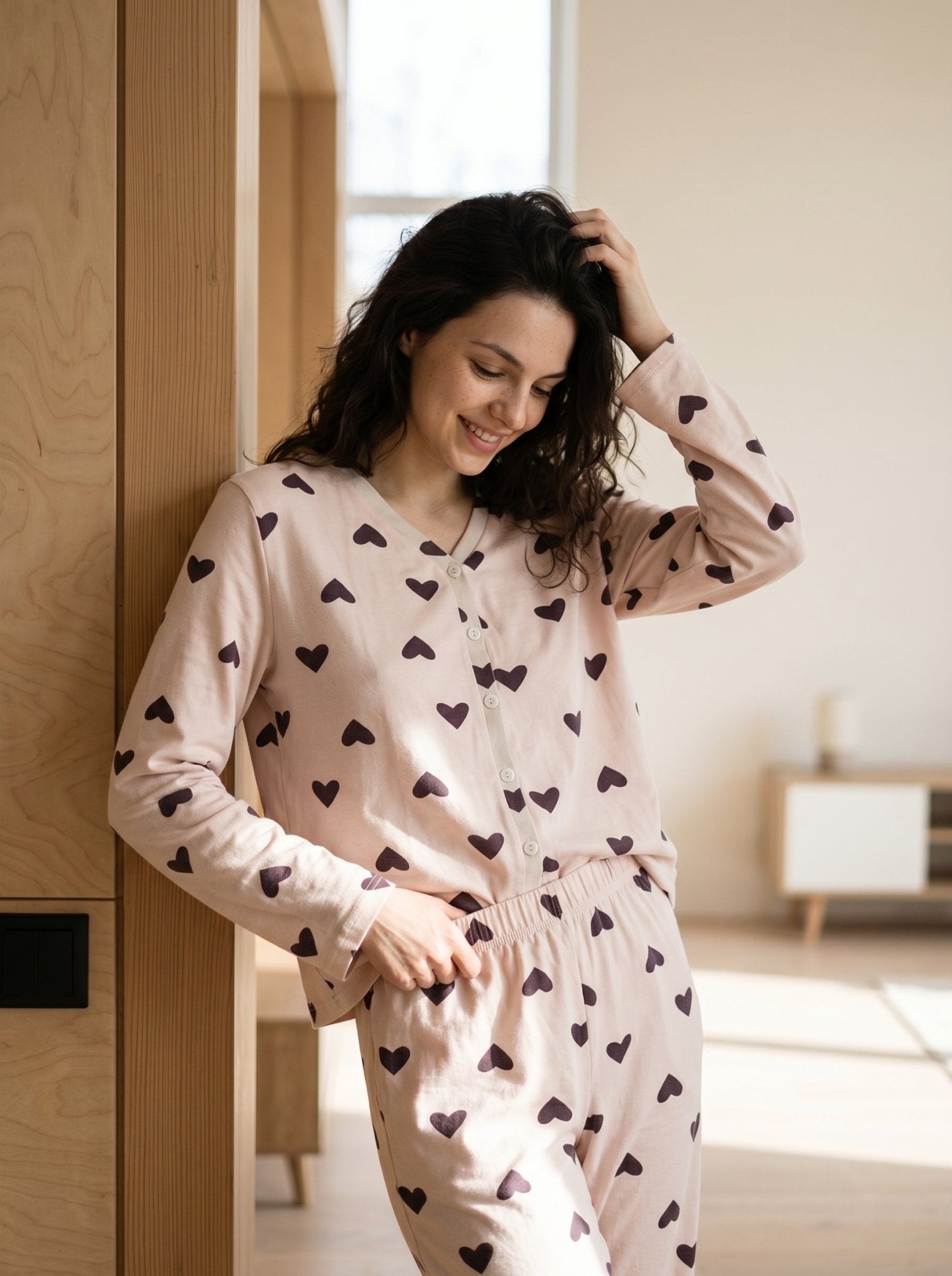 Whispering Hearts Pajama Set - June Joy